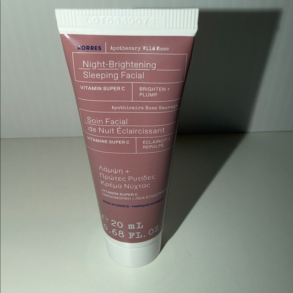 Korres night brightening sleeping facial 0.68oz NEW